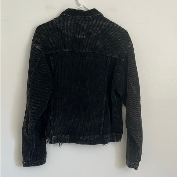 POL Black Weathered Corduroy Jacket - Picture 3 of 5